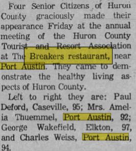 The Breakers Restaurant and Motel (Castaways) - 1963 Article (newer photo)